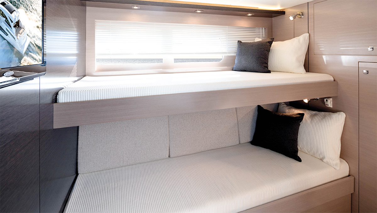 Third Stateroom of Cruisers Yachts 60 fly