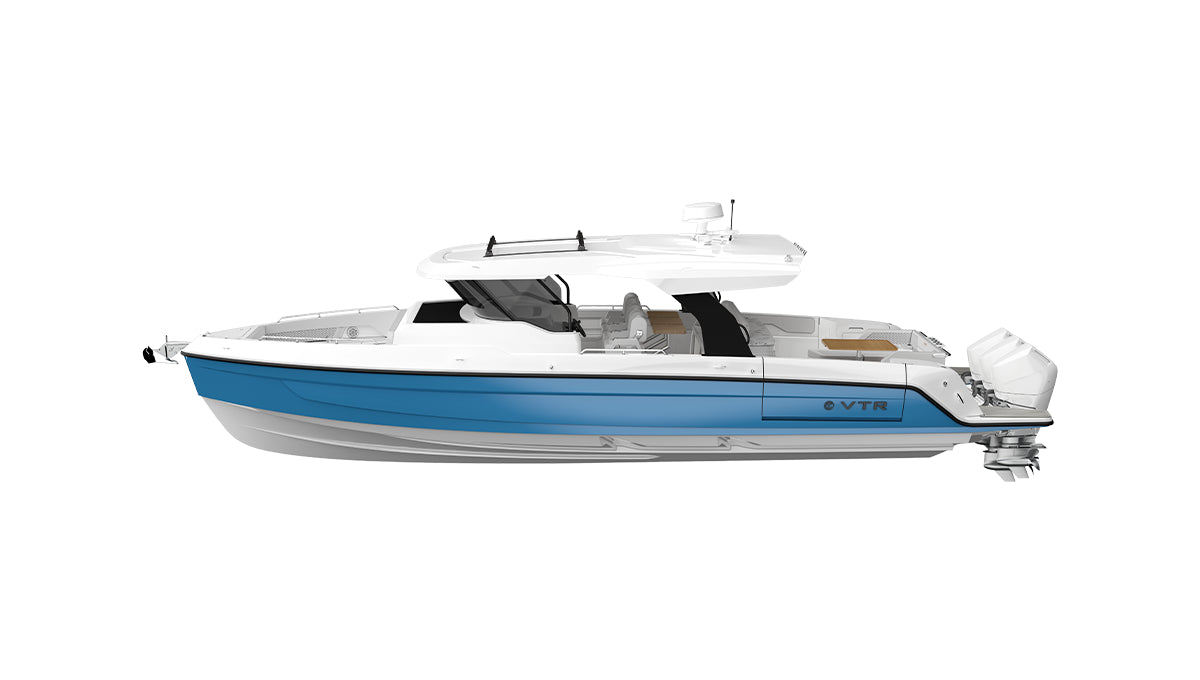 White Hull w/Baltic Blue Plank