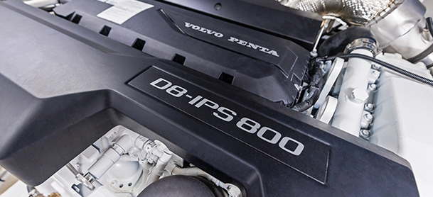 inboard engine on a cruisers yachts model