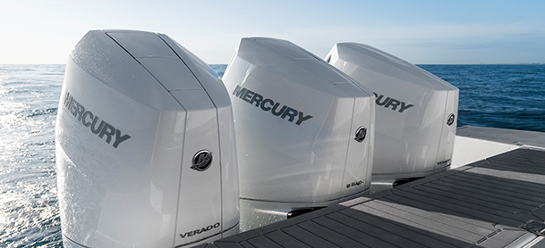 outboard engines on a cruisers yachts model