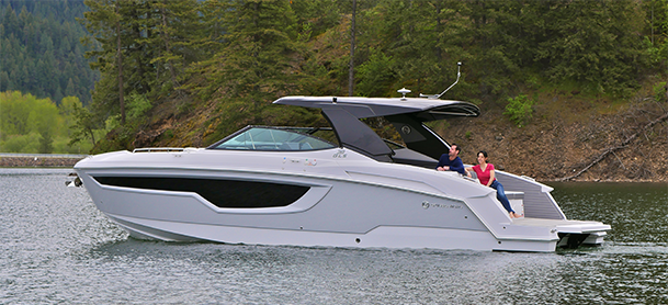 Cruiser Yacht on the water