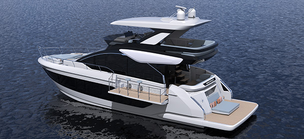 Cruisers Yachts 55 Fly Rendering