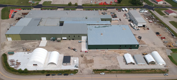 Aerial view of Pulaski Factory location
