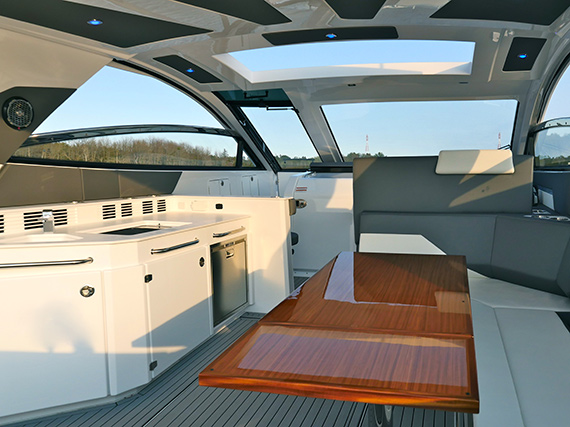 Galley area on a 42 GLS