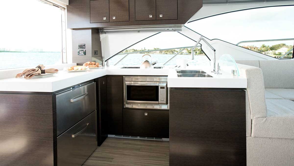 Cruisers Yachts 54 Cantius galley