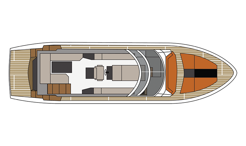 flybridge layout on 60 fly