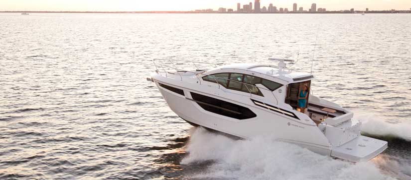 Cruisers Yachts 42 Cantius on the water