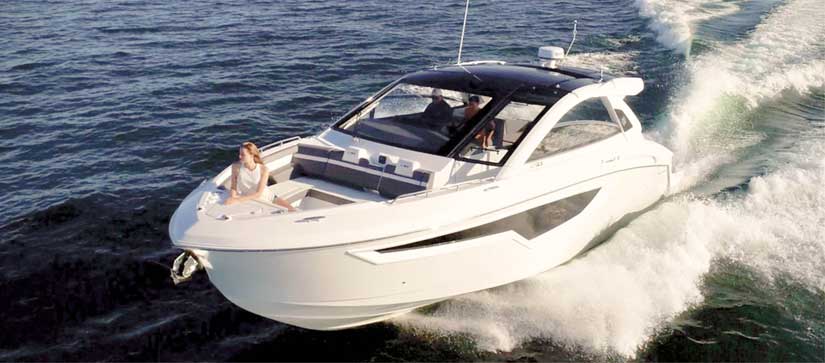 Cruisers Yachts 42 GLS OB on the water