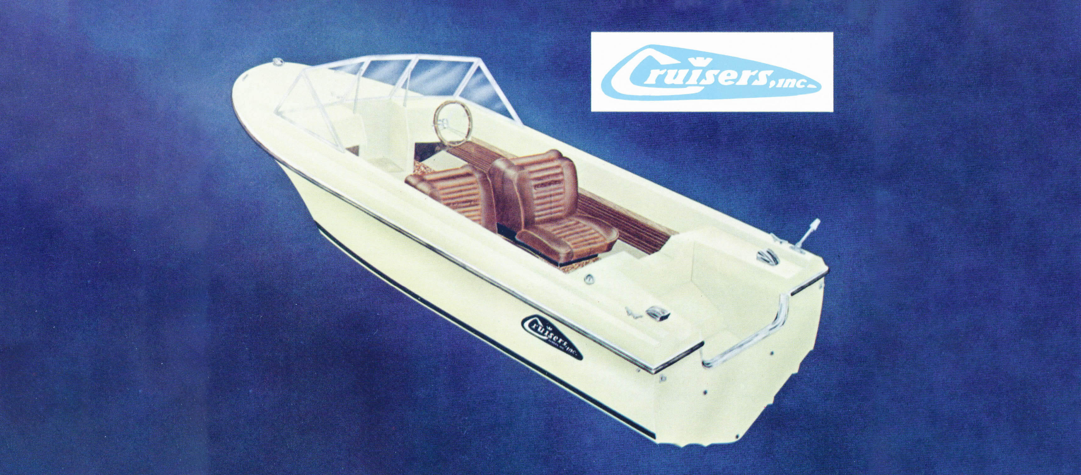 vintage cruisers boat and logo