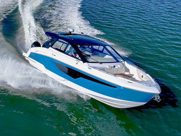 GLS series dayboat anchored near shore