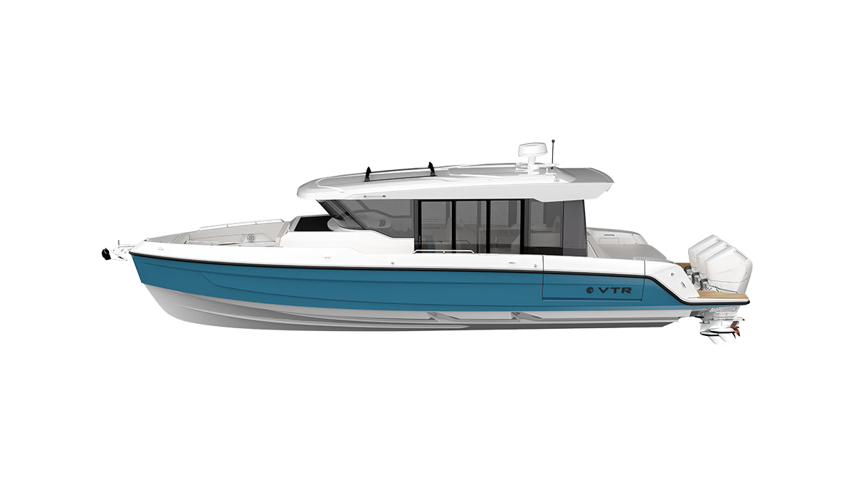 White Hull w/Baltic Blue Plank